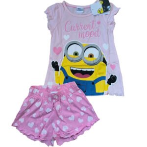 Pink Minion " Current Mood" Short Pyjamas