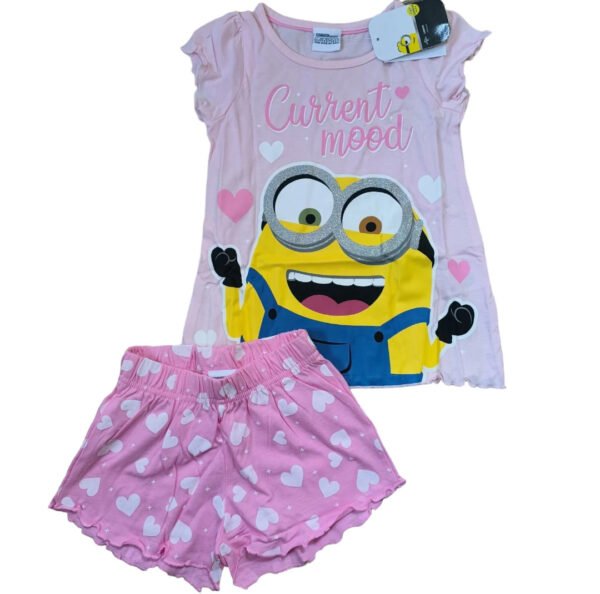 Pink Minion " Current Mood" Short Pyjamas