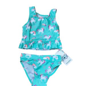 Turquoise Unicorn 2-Piece Bikini/Tankini