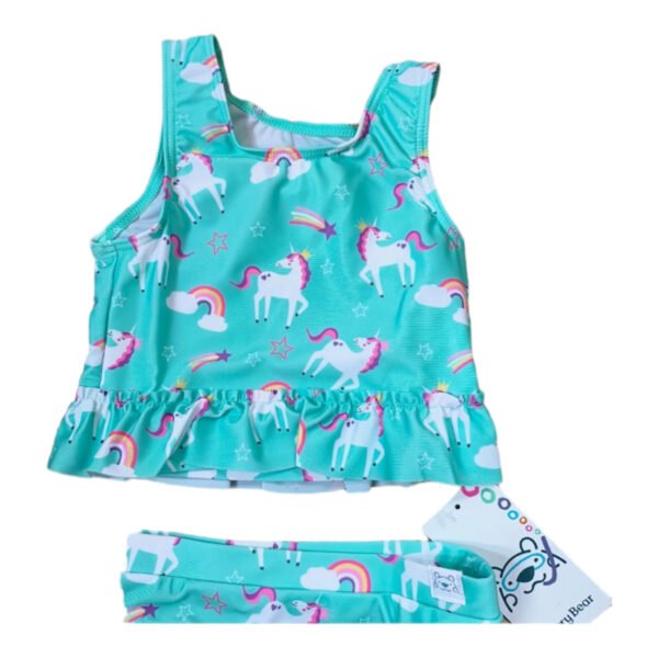 Turquoise Unicorn 2-Piece Bikini/Tankini - Image 2