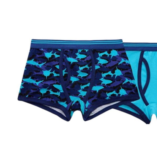 Boys Shark Trunk Fit Boxers; 3-Pack - Image 3