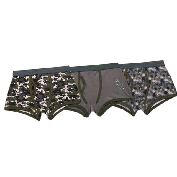 Boys Camo Trunk Fit Boxers; 3-Pack - Image 2