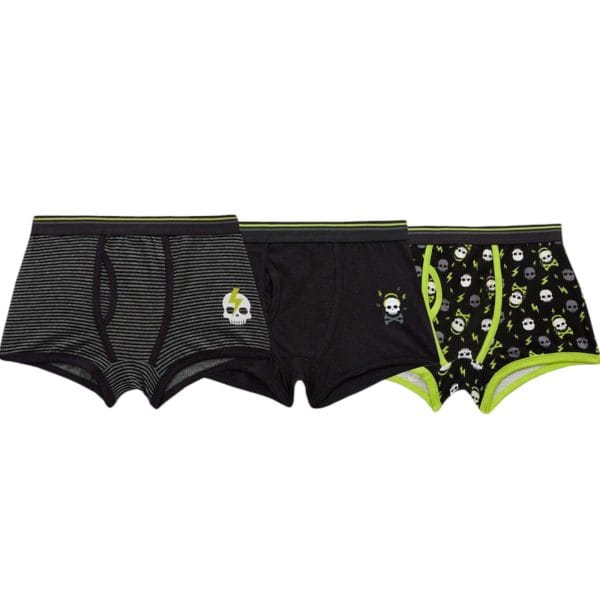 Boys Skull Trunk Fit Boxers; 3-Pack - Image 2