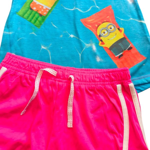 Minions Bright Vest & Shorts Pyjamas - Image 3