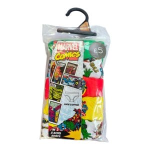 Boys Marvel Superhero Pants; 5-Pack
