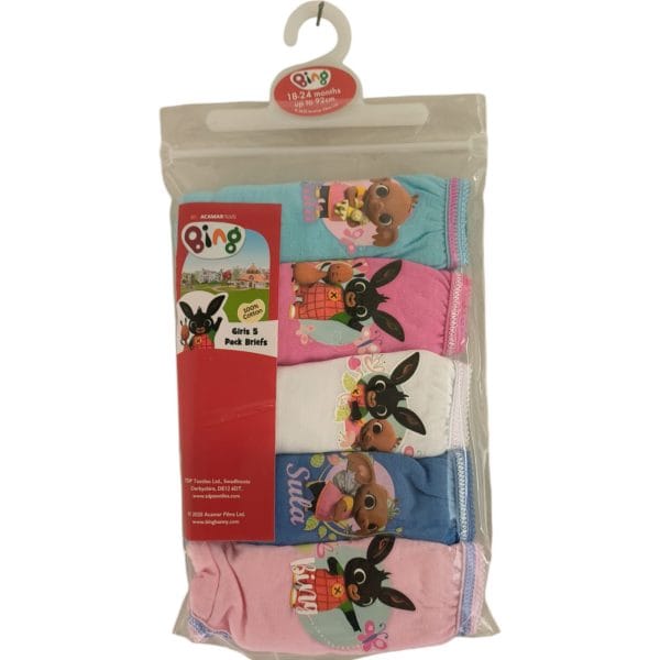 Girls Bing Knickers; 5-Pack