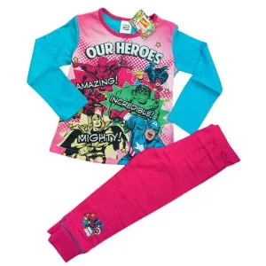 Girls Marvel "Our Hero's" Pyjamas