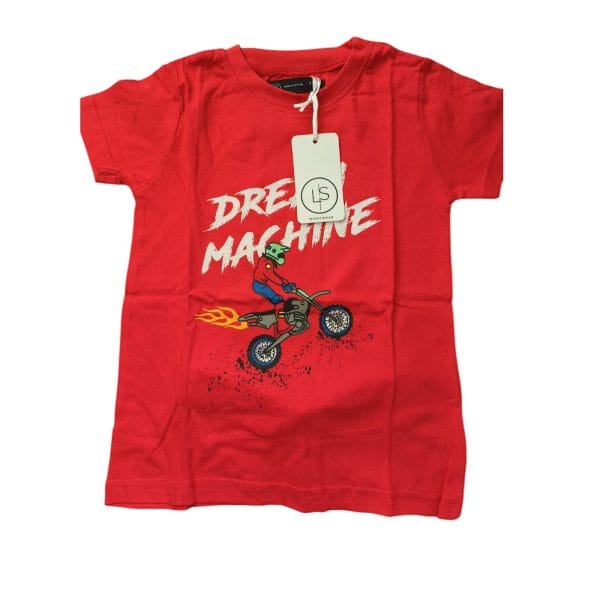 Red Dream Machine Shorts & T-Shirt Pyjamas - Image 2
