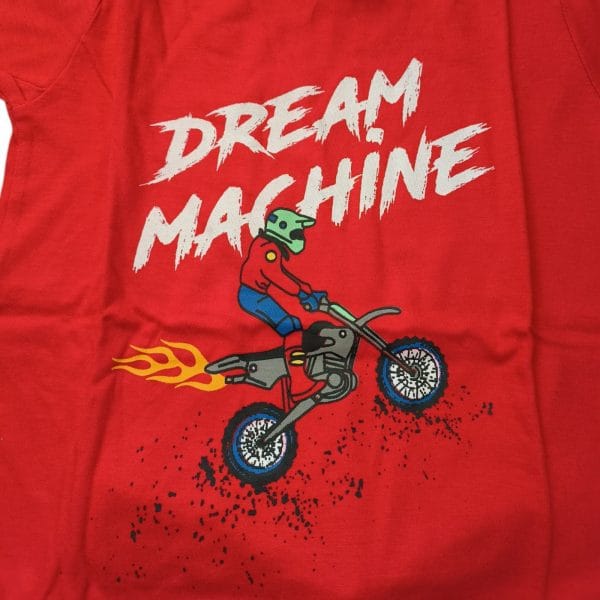 Red Dream Machine Shorts & T-Shirt Pyjamas - Image 4