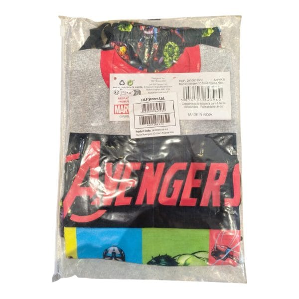 Avengers Shorts & T-shirt Pyjamas; 2-Piece - Image 3