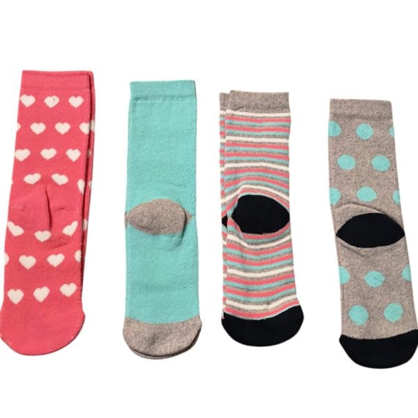 Pink Heart Thermal Socks; 4-Pack - Image 5