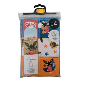 Boys Bing Star Sleeveless Vests; 2-Pack