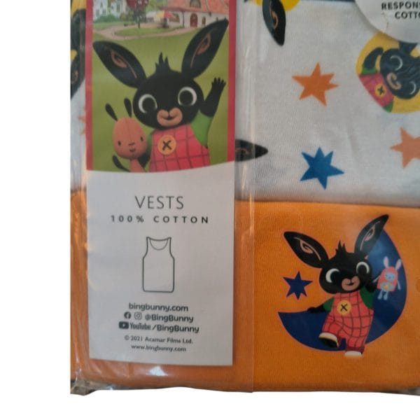 Boys Bing Star Sleeveless Vests; 2-Pack - Image 2