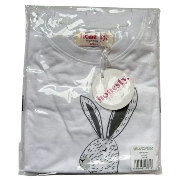 Pink Rabbit Shorts & T-Shirt Pyjamas 2-Piece - Image 5
