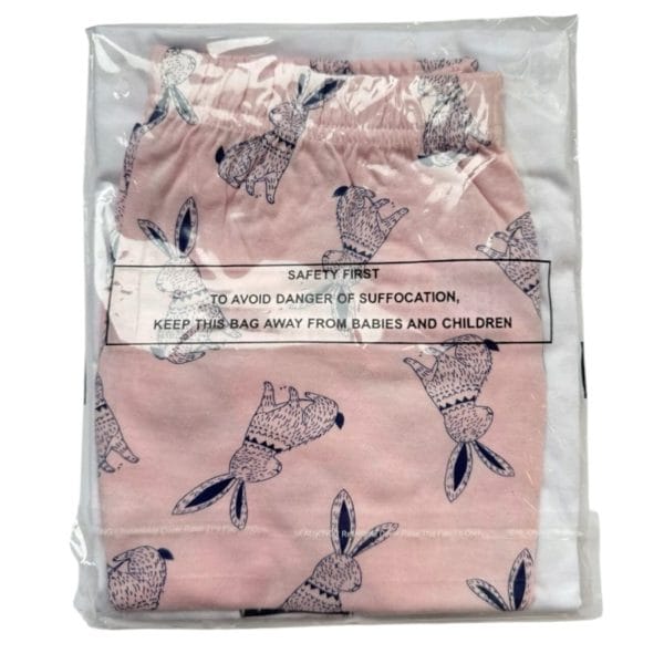 Pink Rabbit Shorts & T-Shirt Pyjamas 2-Piece - Image 6