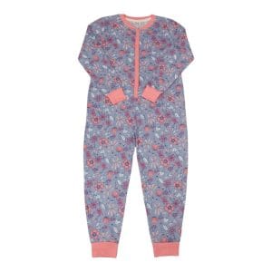 Girls Floral Pink Onesie