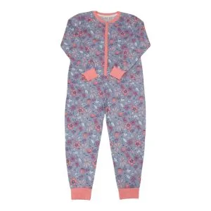 Girls Floral Pink Onesie