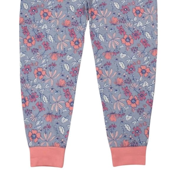 Girls Floral Pink Onesie - Image 2
