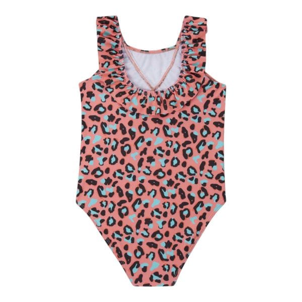Pink Leopard Print Swimming Costume - Image 2