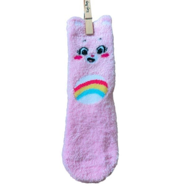 Baby/ Toddler Pink Care Bear Bed Socks 1; Pair - Image 2