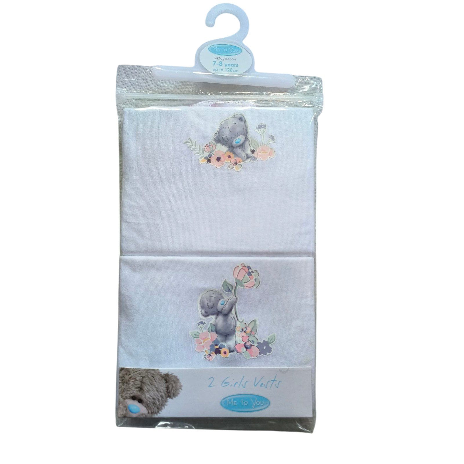 Floral Tatty Teddy Sleeveless Vests 2; Pack