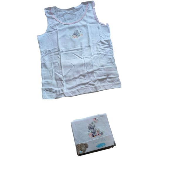 Floral Tatty Teddy Sleeveless Vests 2; Pack - Image 2