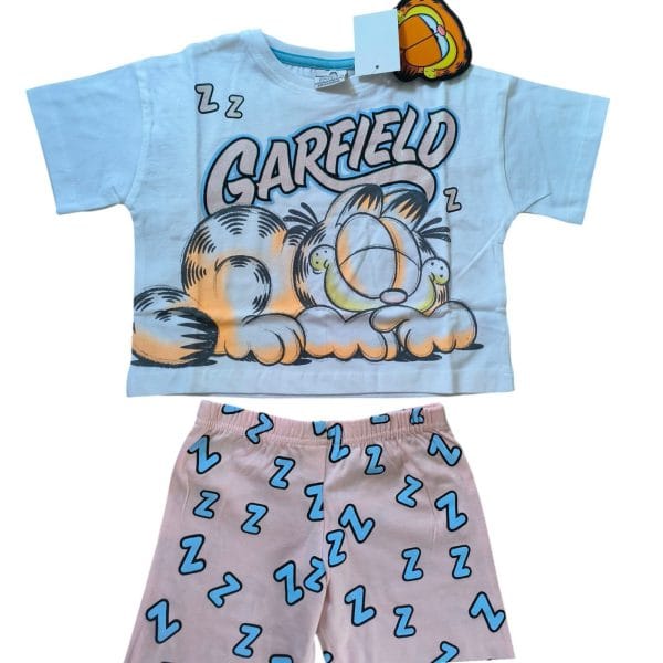 Garfield Short Sleeved Cropped Top Pyjamas - Image 3