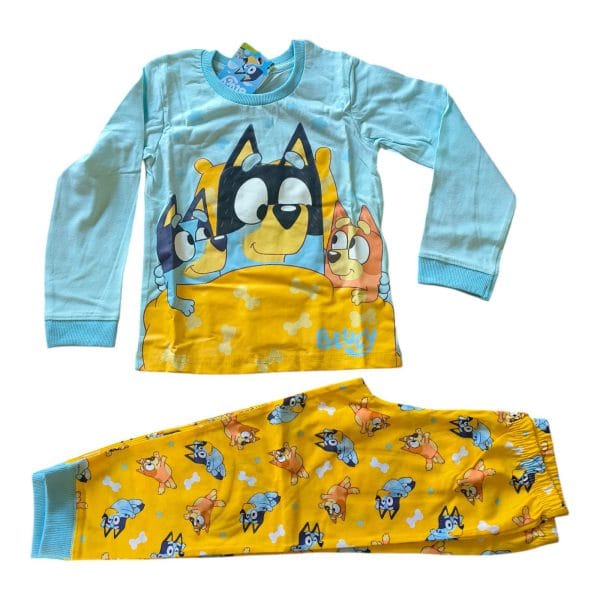 Blue & Yellow Bluey Pyjamas 2;Piece - Image 2