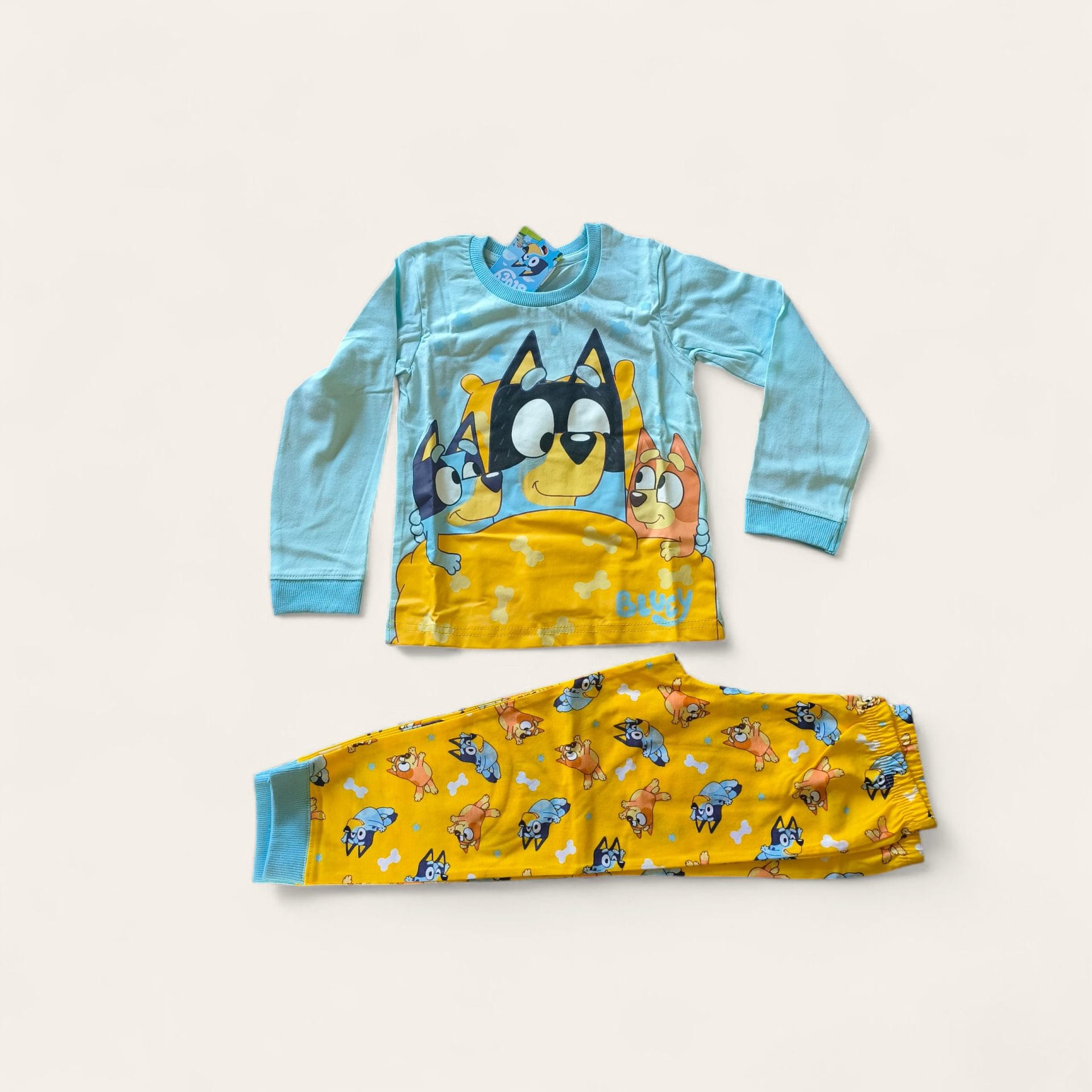 Blue & Yellow Bluey Pyjamas 2;Piece
