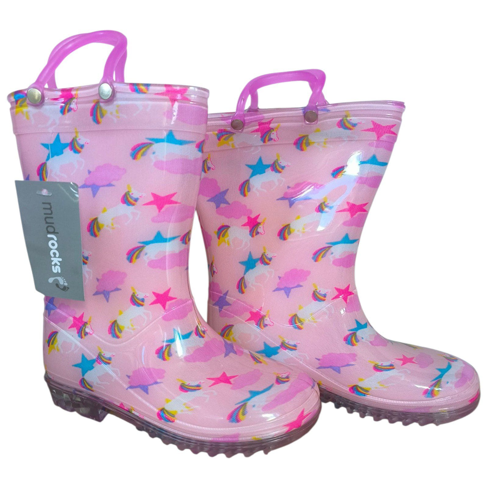Pink Unicorn Wellington Boots