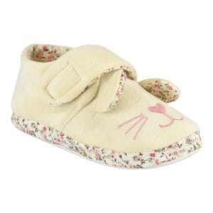 Cream Bunny Bootie Slippers