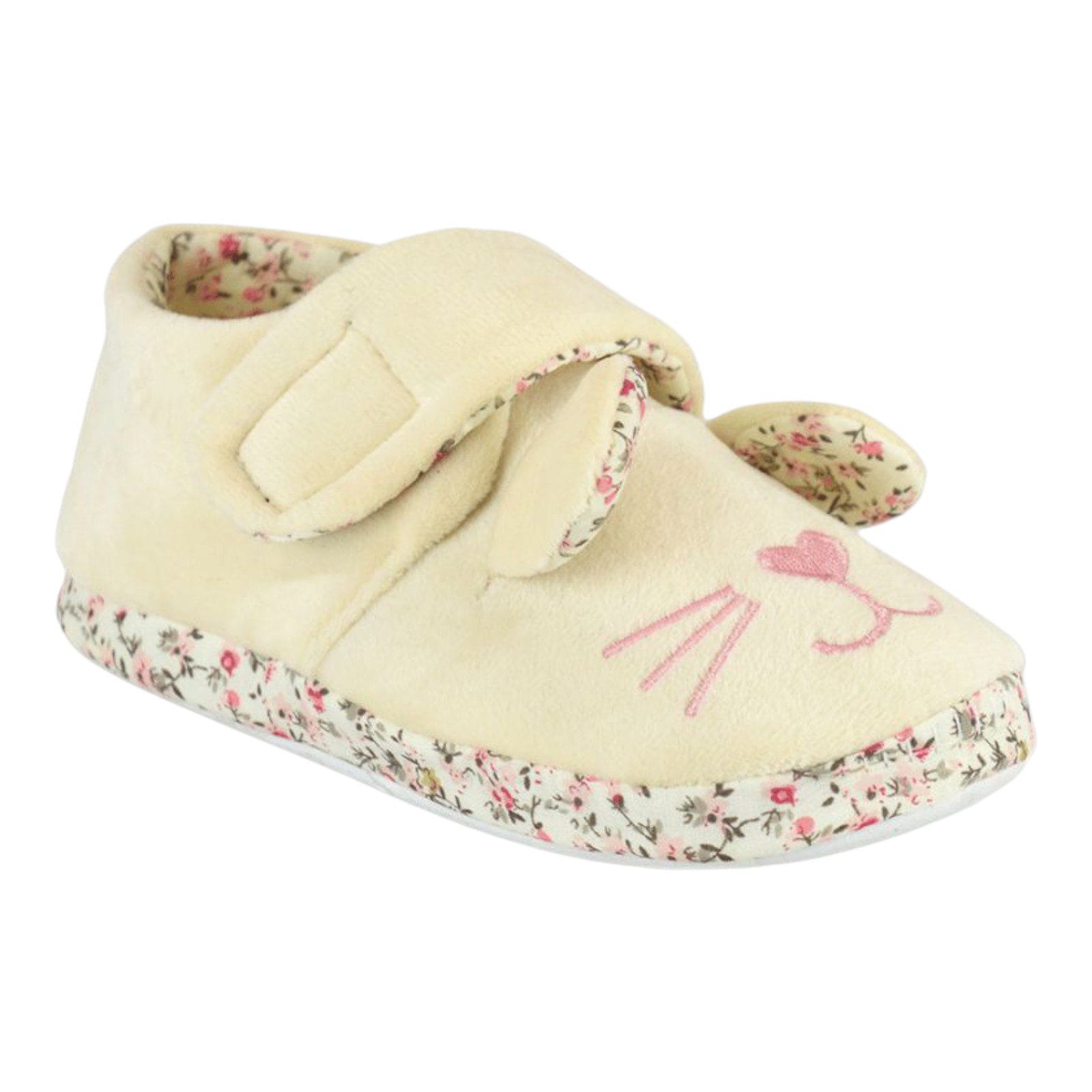 Cream Bunny Bootie Slippers