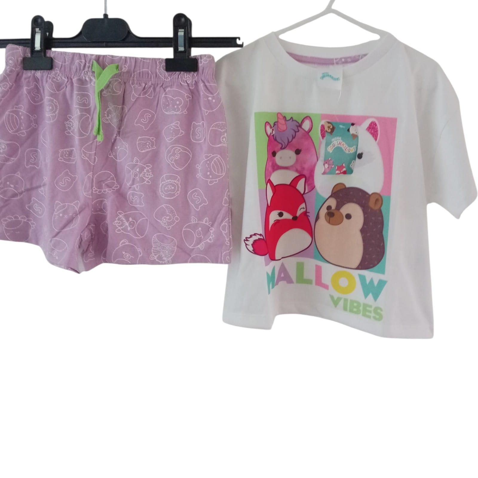 Girls Squishmallows Vibes Shorts Pyjamas