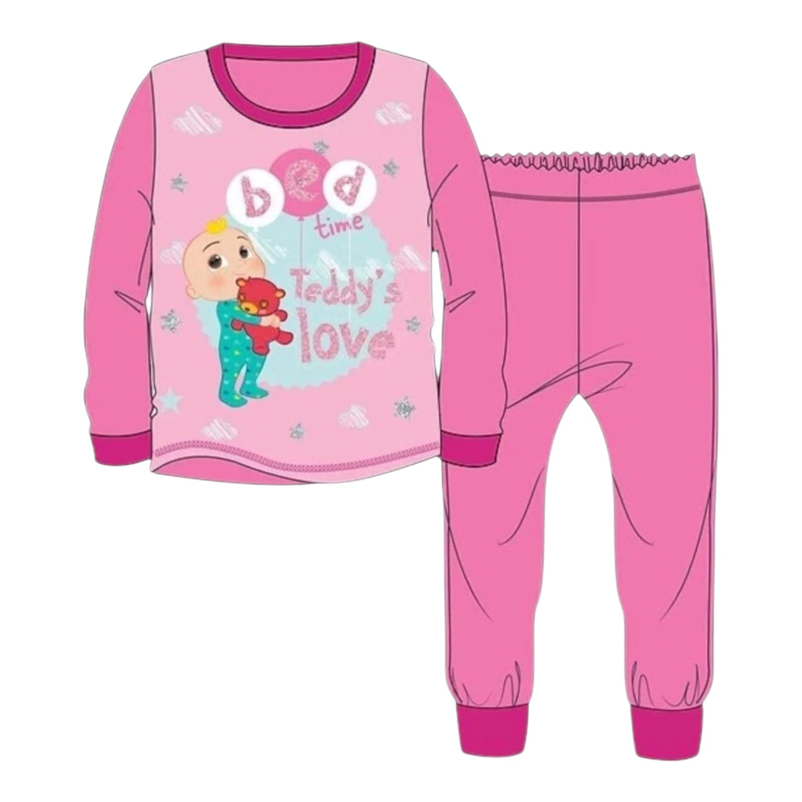 Girls CoComelon Pyjamas 2; Piece