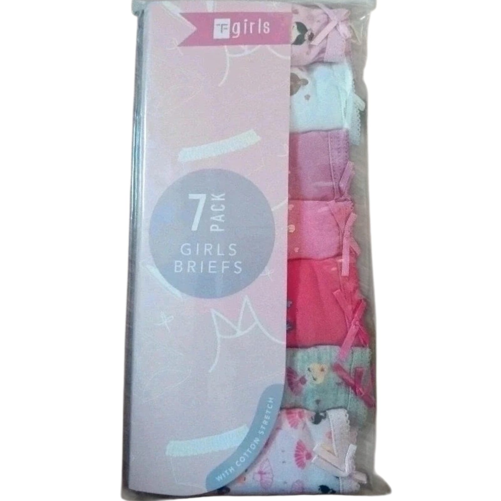 Girls Ballerina Dancer Knickers: 7 Pairs