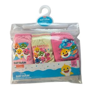 Girls 3 Pack Baby Shark Knickers
