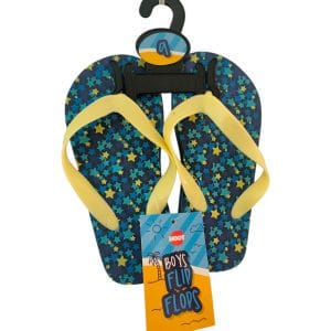 Boys Blue Star Flip Flops