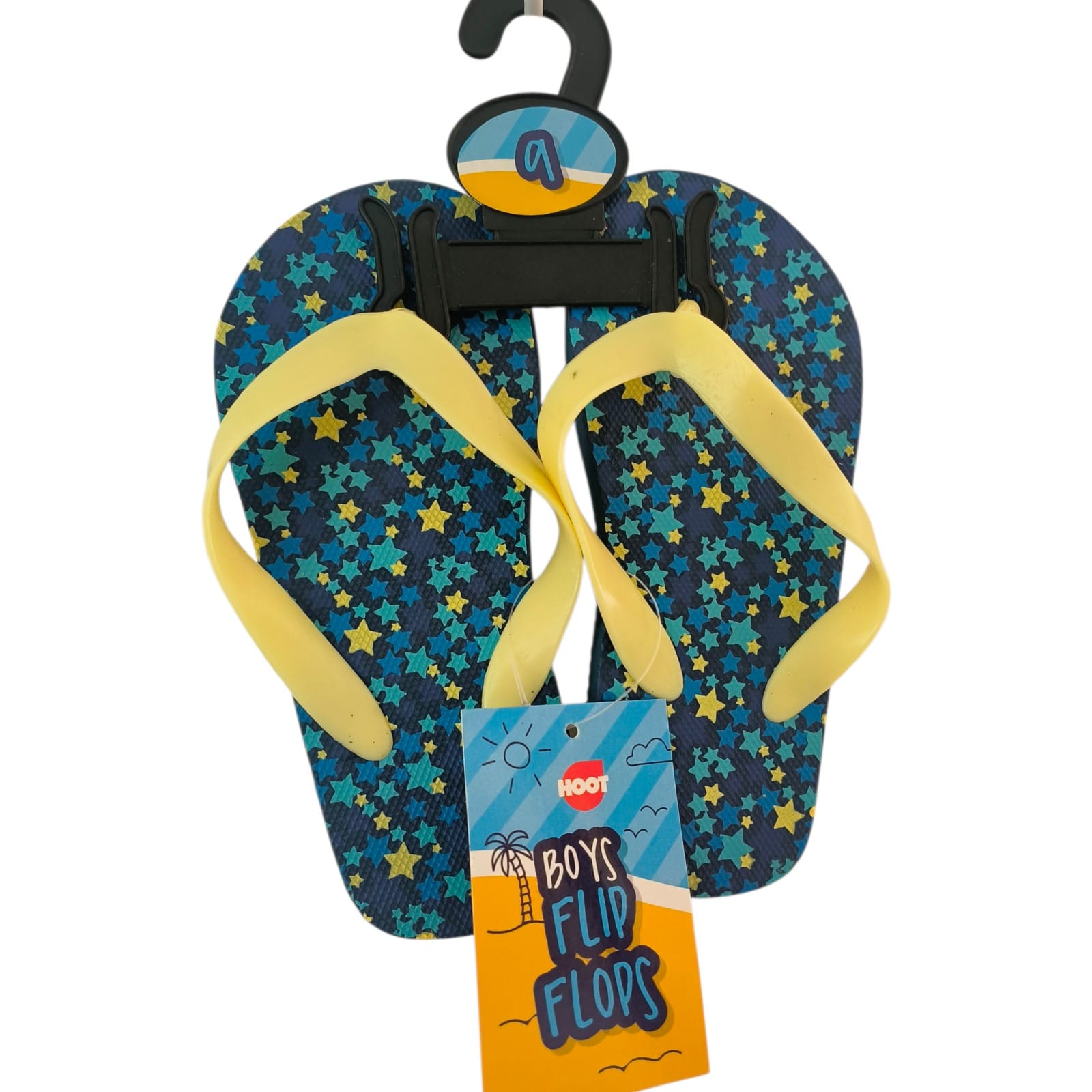 Boys Blue Star Flip Flops