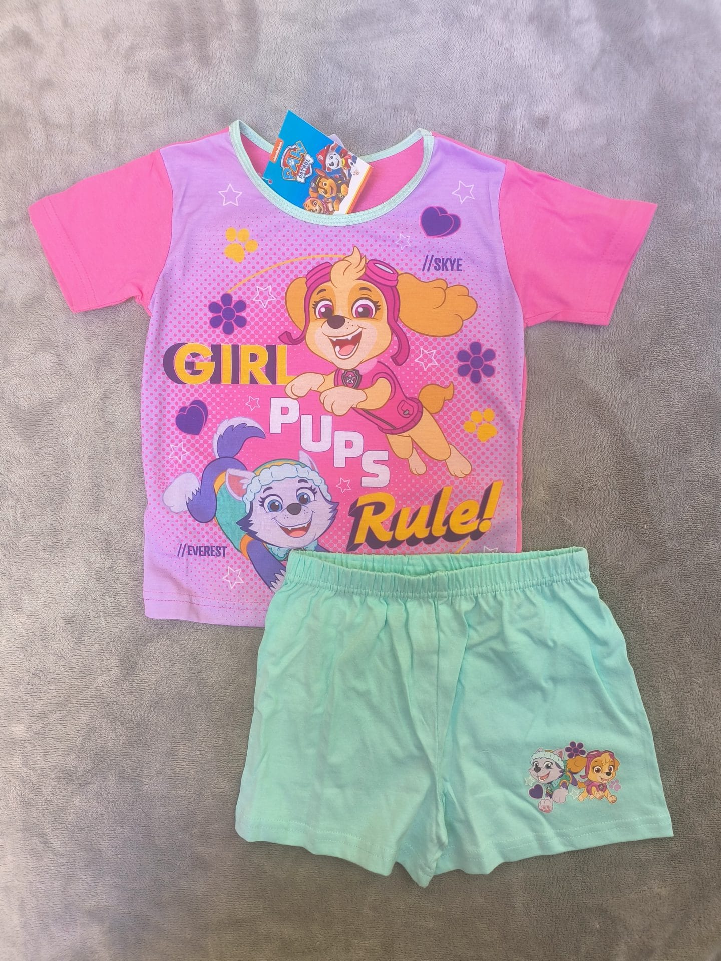 Paw Patrol "Girl Pups Rule" Shorts Pyjamas